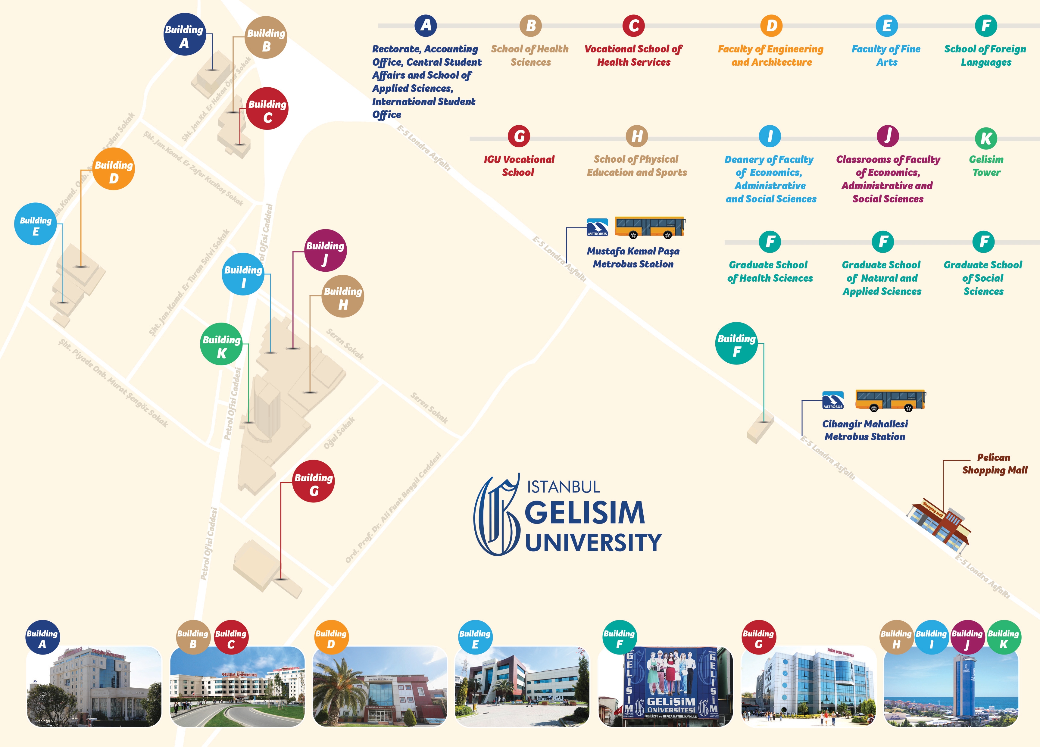 Istanbul Gelisim University Layout